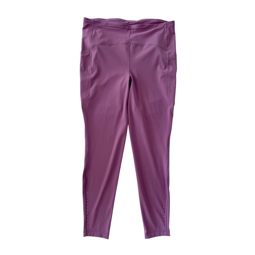Lululemon Women Legging Fast and Free High-Rise 25" Purple Nulux Running Size 14